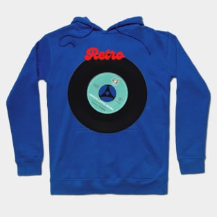 Vintage Vinyl, Retro Vinyl, A beautiful design for vinyl collectors. Retro word and a vintage vinyl. Hoodie